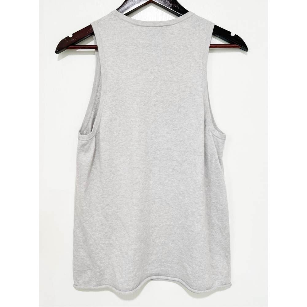 360 Cashmere Gray Sleeveless 'Sunday'  Cashmere Blend Top - Picture 3 of 6